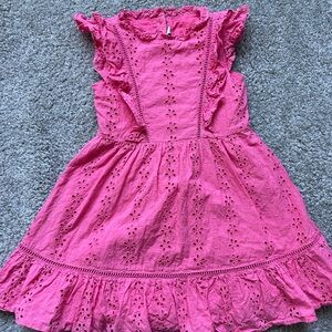 Janie And Jack coral Eyelet Dress